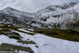 Rocky trail towards the pass - refugees walked here in the darkness