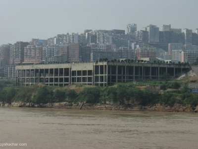 New development, higher above the river