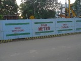 Metro Airport line under construction