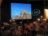 A presentation of 300 pictures projected at the main dinner hall