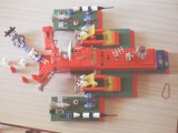 This is one of my favourites, mainly because it was the first original spaceship I built, and - I like the red-green colors!