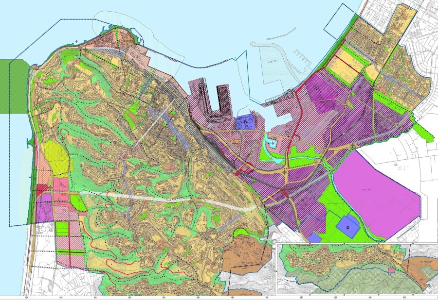 תכנית המתאר של חיפה - שימושי הקרקע - הנצחת החיץ במפרץ