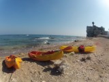 Haifa Kayaking Paddling - Shikmona Beach