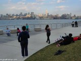 Manhattan as seen from green areas on New Jersey side