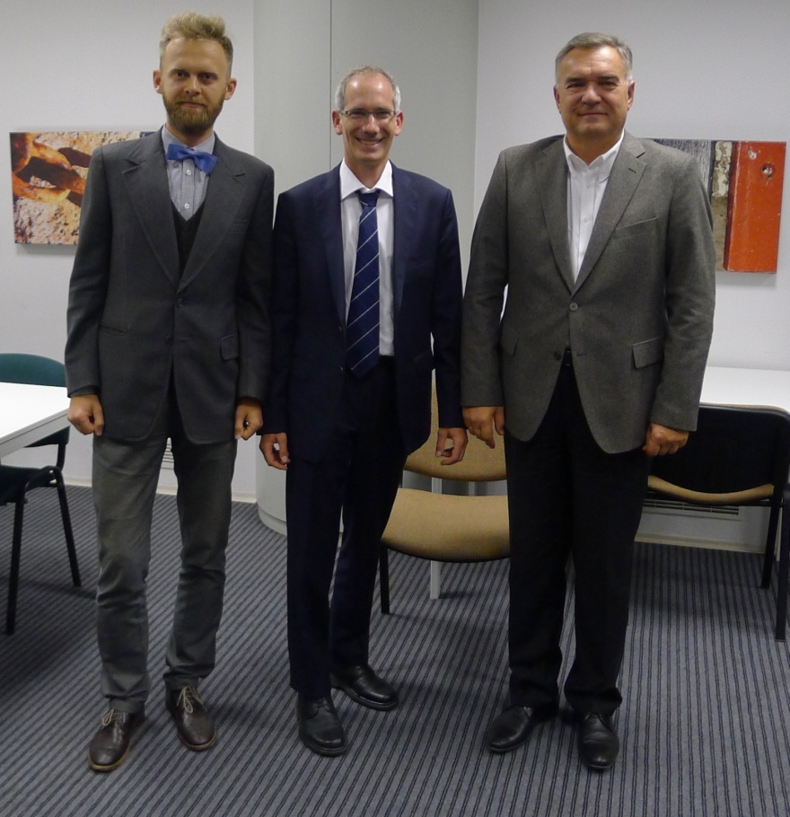 With Mr. Jerzy Lejk President of Warsaw Metro and Dr. Arch. Jan Ciesla